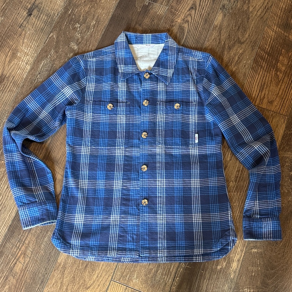 STIO Hutkeeper Heavyweight Flannel Shirt in Mountain Shadow, Size Small
